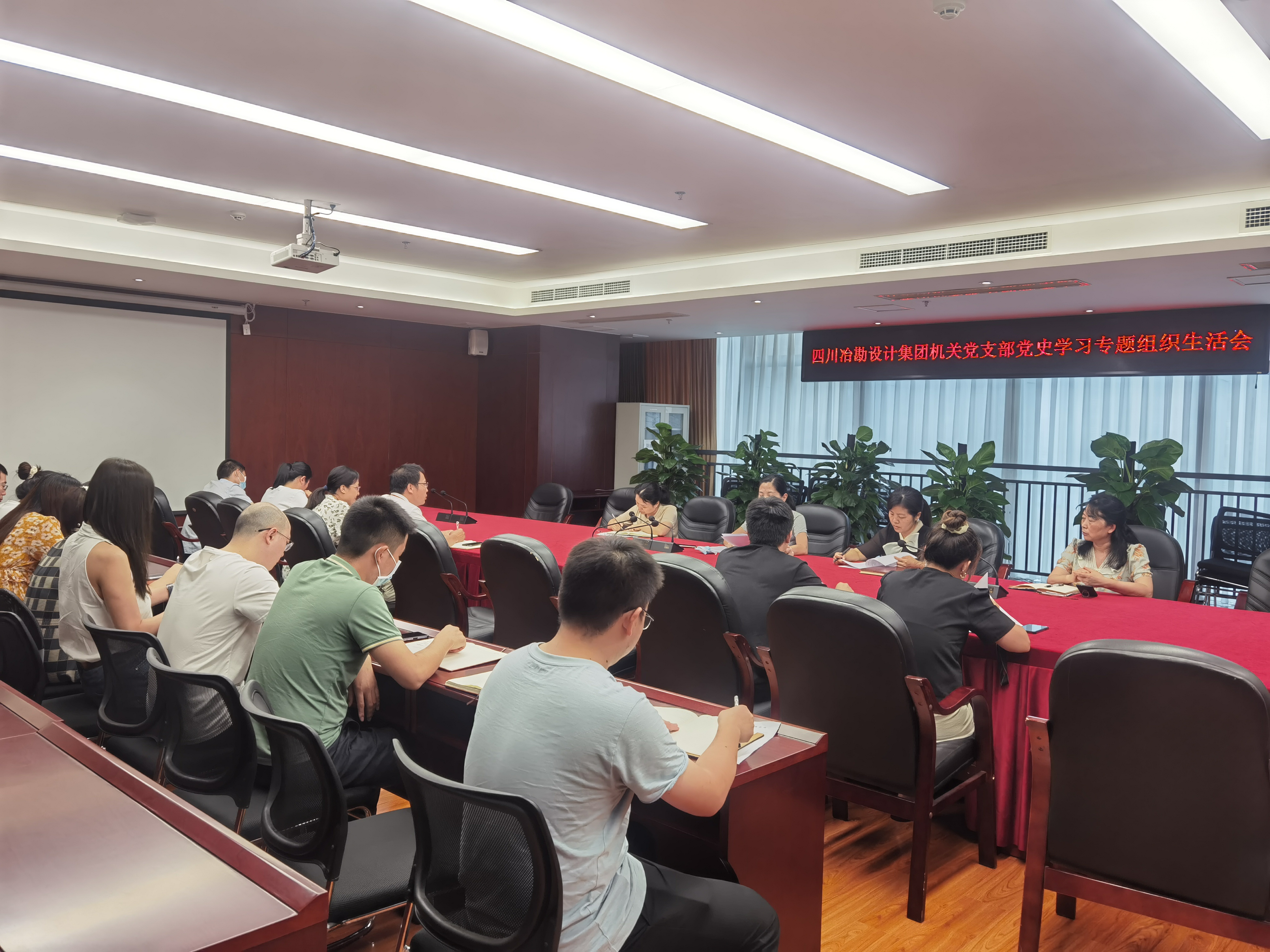 冶勘設(shè)計集團各黨支部召開黨史學(xué)習(xí)教育專題組織生活會